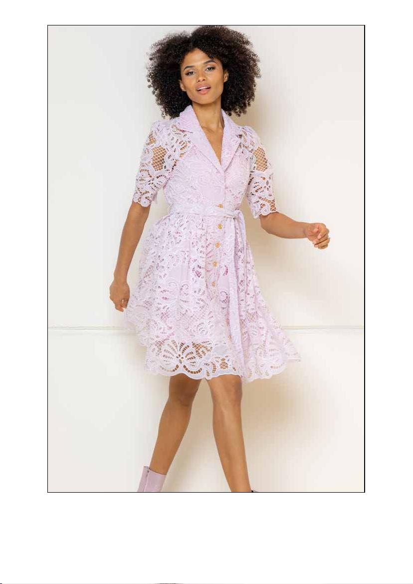 Lilac lace short dress