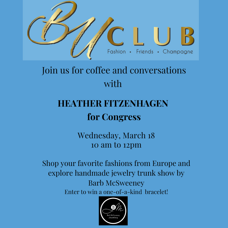 Join us for coffee and conversations with Heather Fitzenhagen -for congress