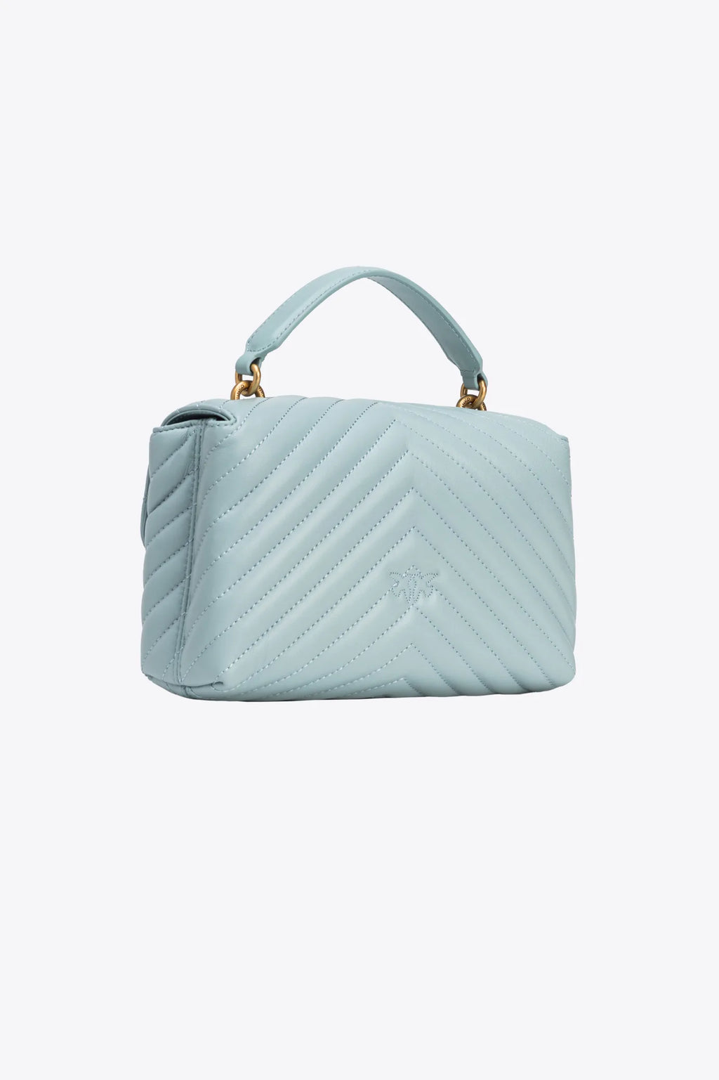 Baby blue Lady Love puff chevron bag