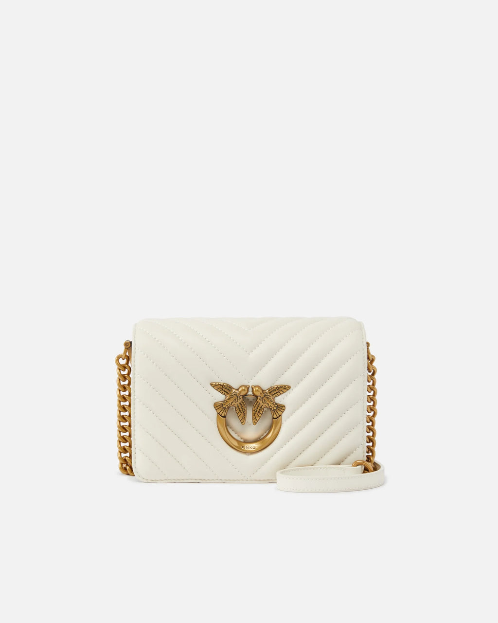 White mini Love bag Click