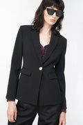Black single breasted classic blazer