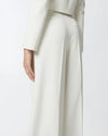 White palazzo trousers