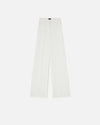 White palazzo trousers