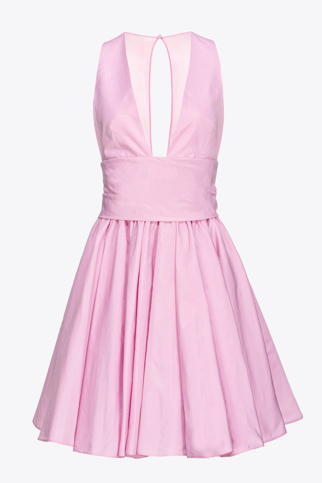 Pink short sleeveless dress