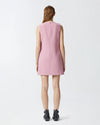 Dusty rose mini dress with zippers