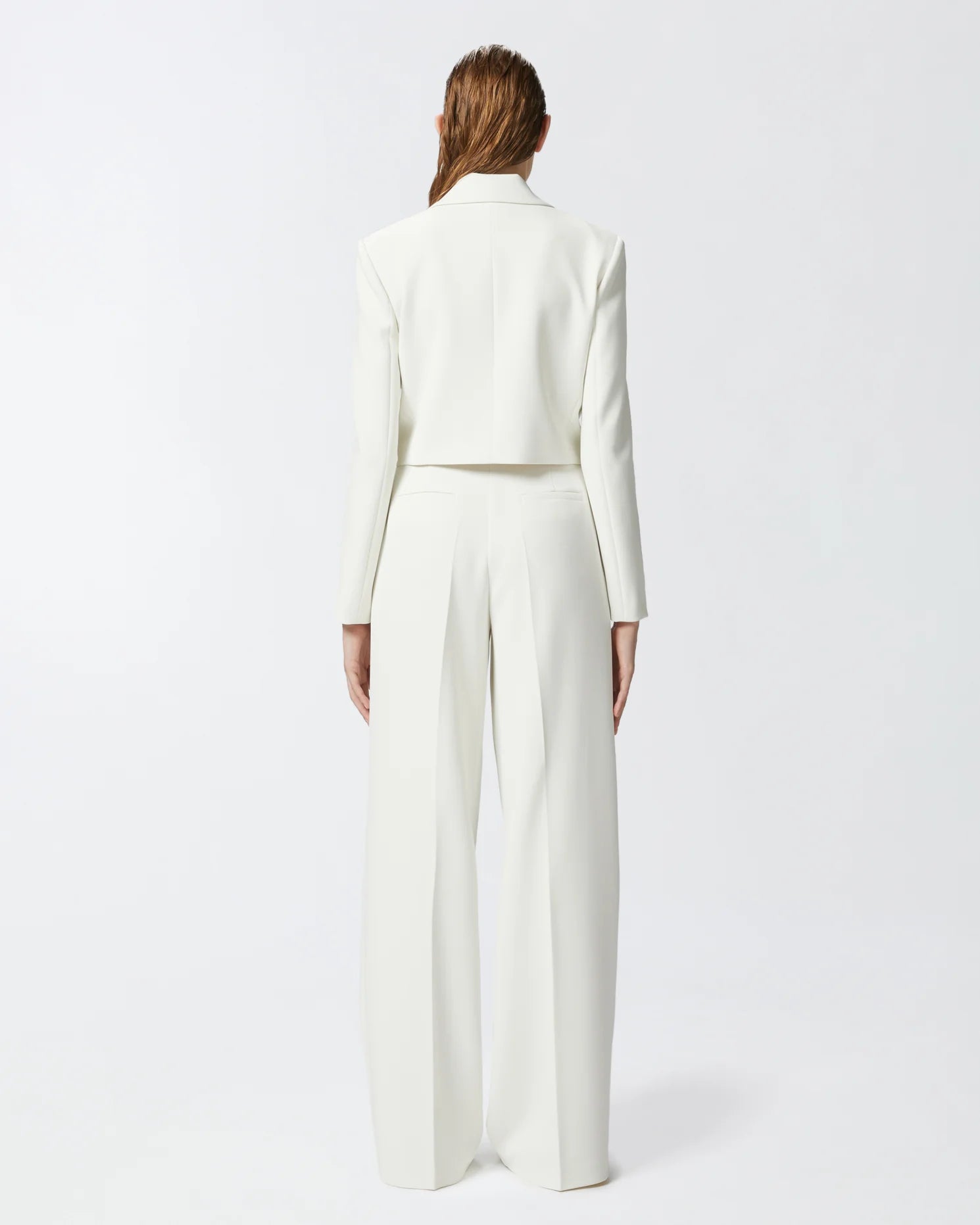 White short jacket with zippers