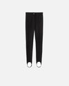 Black tight stirrup pants