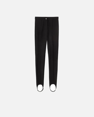 Black tight stirrup pants