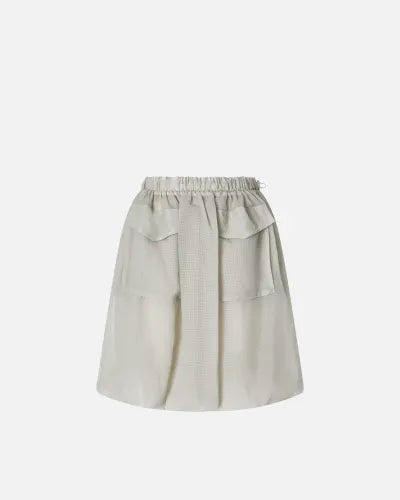 Grey knee length lightweight  bubble skirt