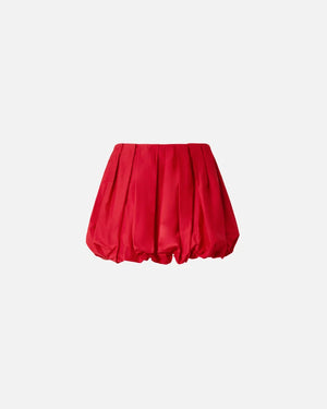 Red mini cotton bubble skirt – BU Club Red mini cotton bubble skirt – BU Club