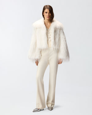 Ivory knit vest with rhinestones
