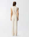 Ivory knit vest with rhinestones