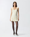 Ivory short sleeveless dress