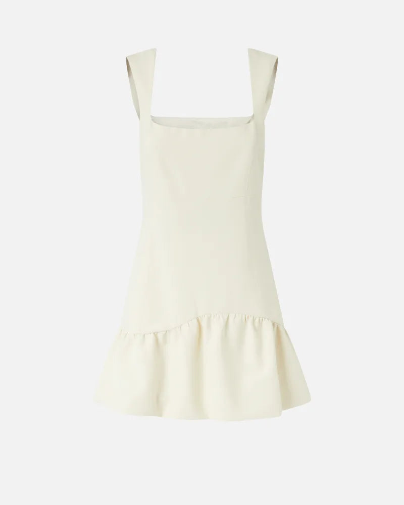 Ivory short sleeveless dress