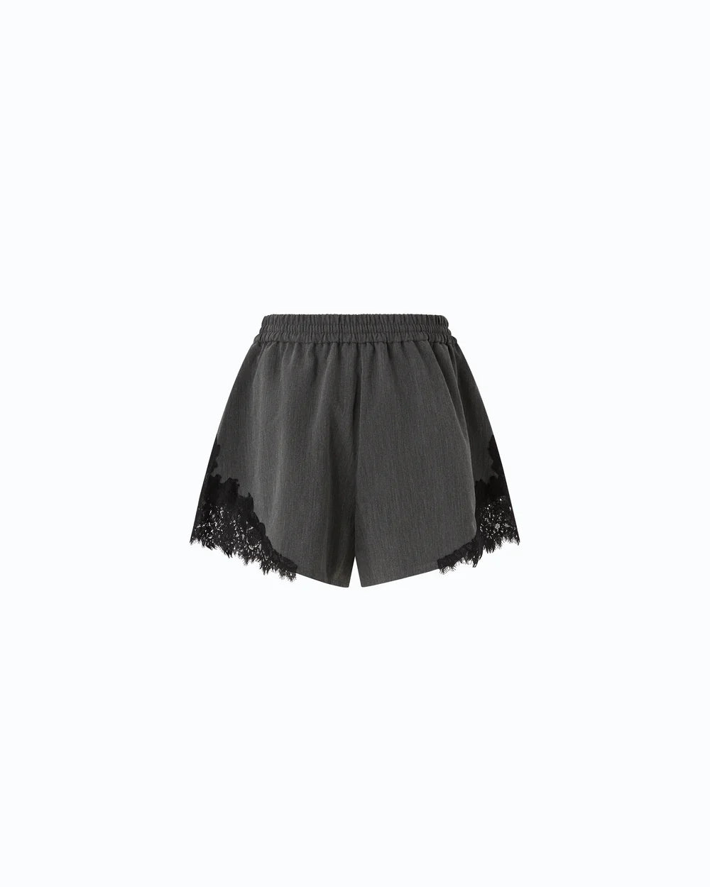 Black shorts with lace