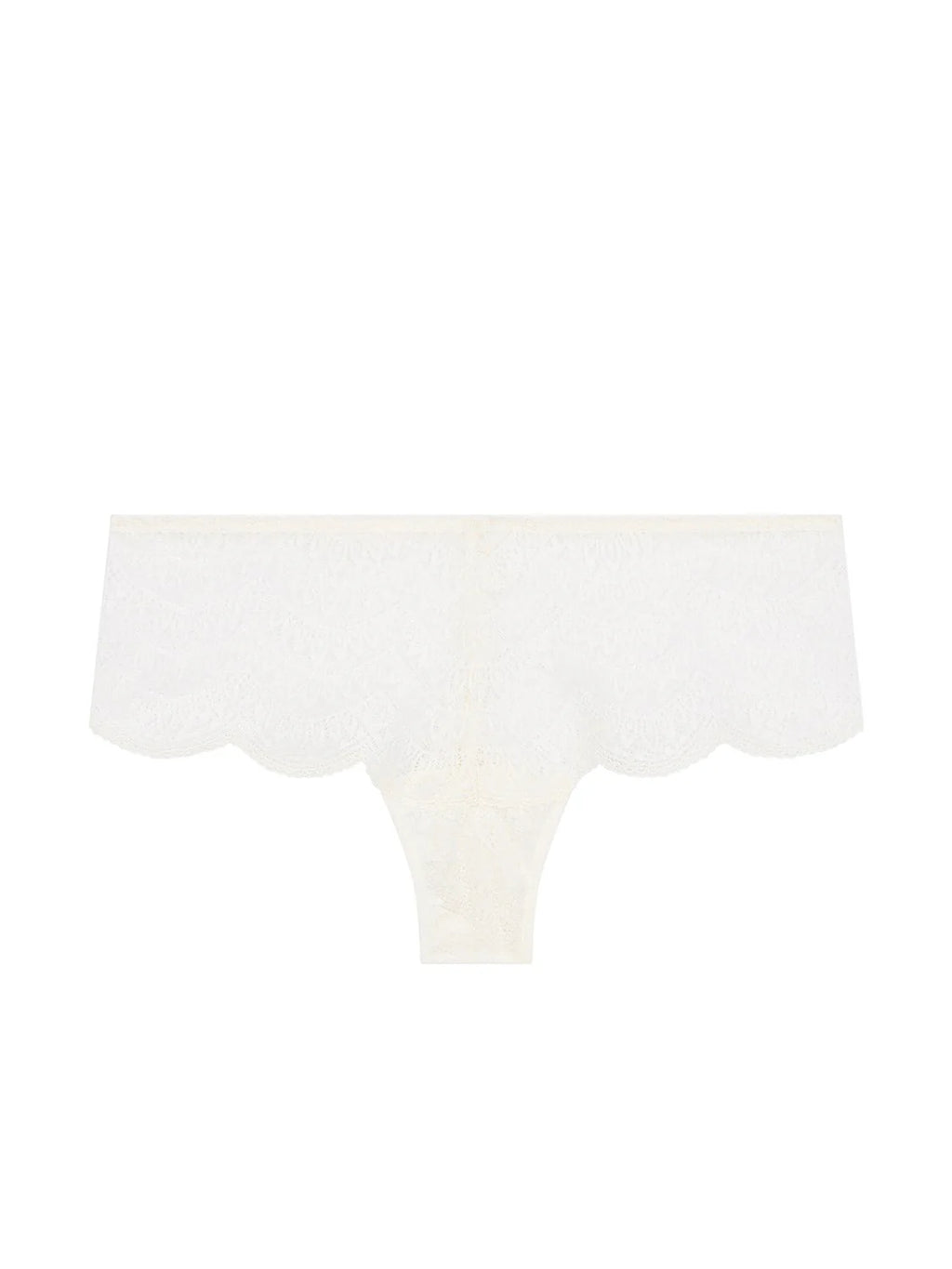 Ivory lace boyshort panties