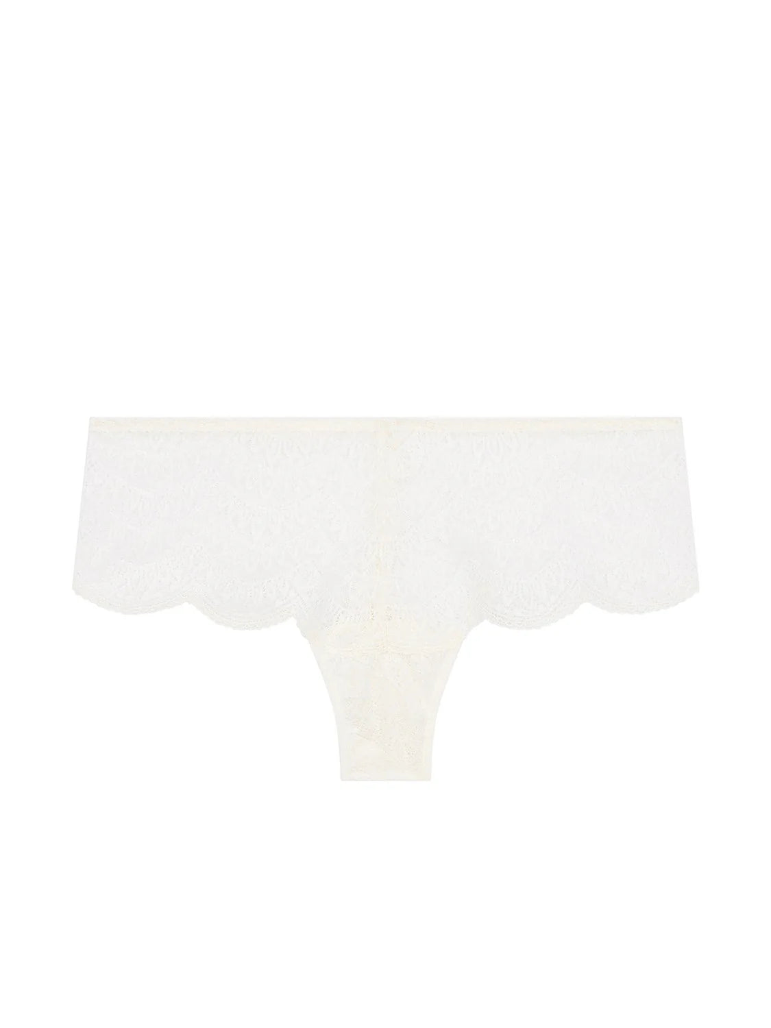 Ivory lace boyshort panties