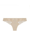 Nude lace thong