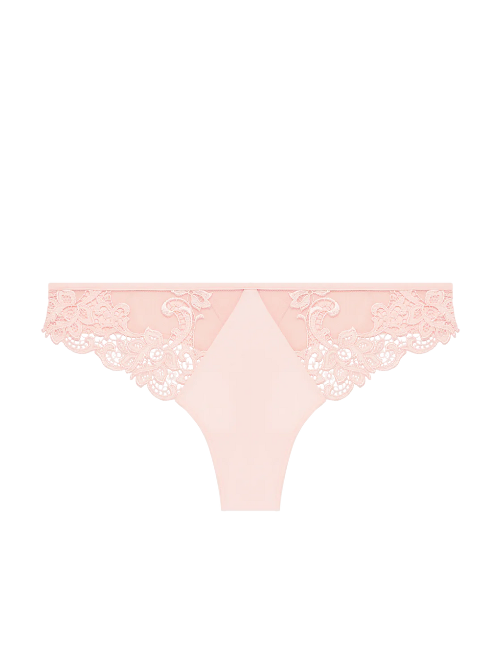Blush lace thong