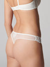 Ivory lace thong