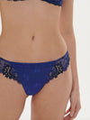 Blue lace thong