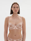 Blush lace demi bra