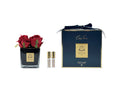 Red couture 4 roses diffuser in a square dark