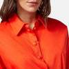 Coral shirt dress with belt