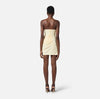 Cream strapless mini dress