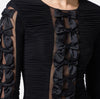 Black stretch Runway dress with bows