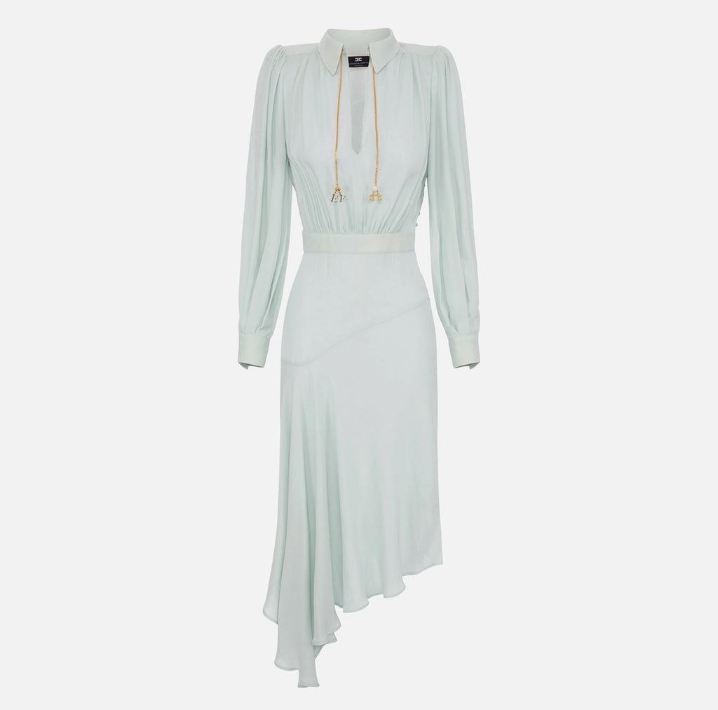 Mint asymmetric dress