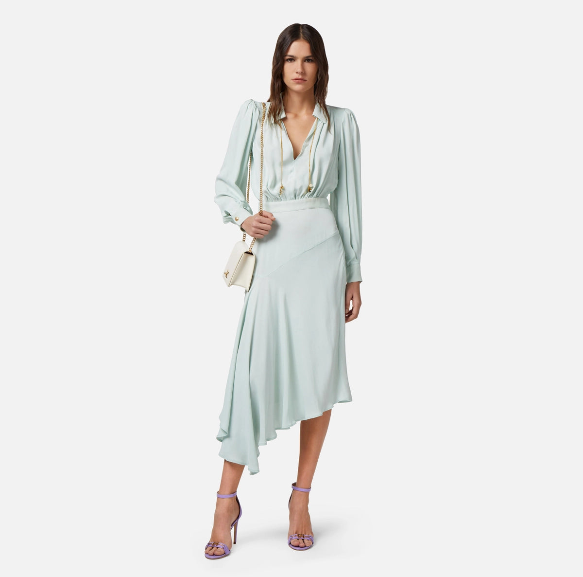 Mint asymmetric dress