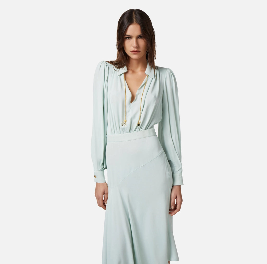 Mint asymmetric dress