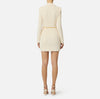 Ivory boucle knit jacket dress