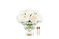 Blush peonies in a Bordeaux vase diffuser