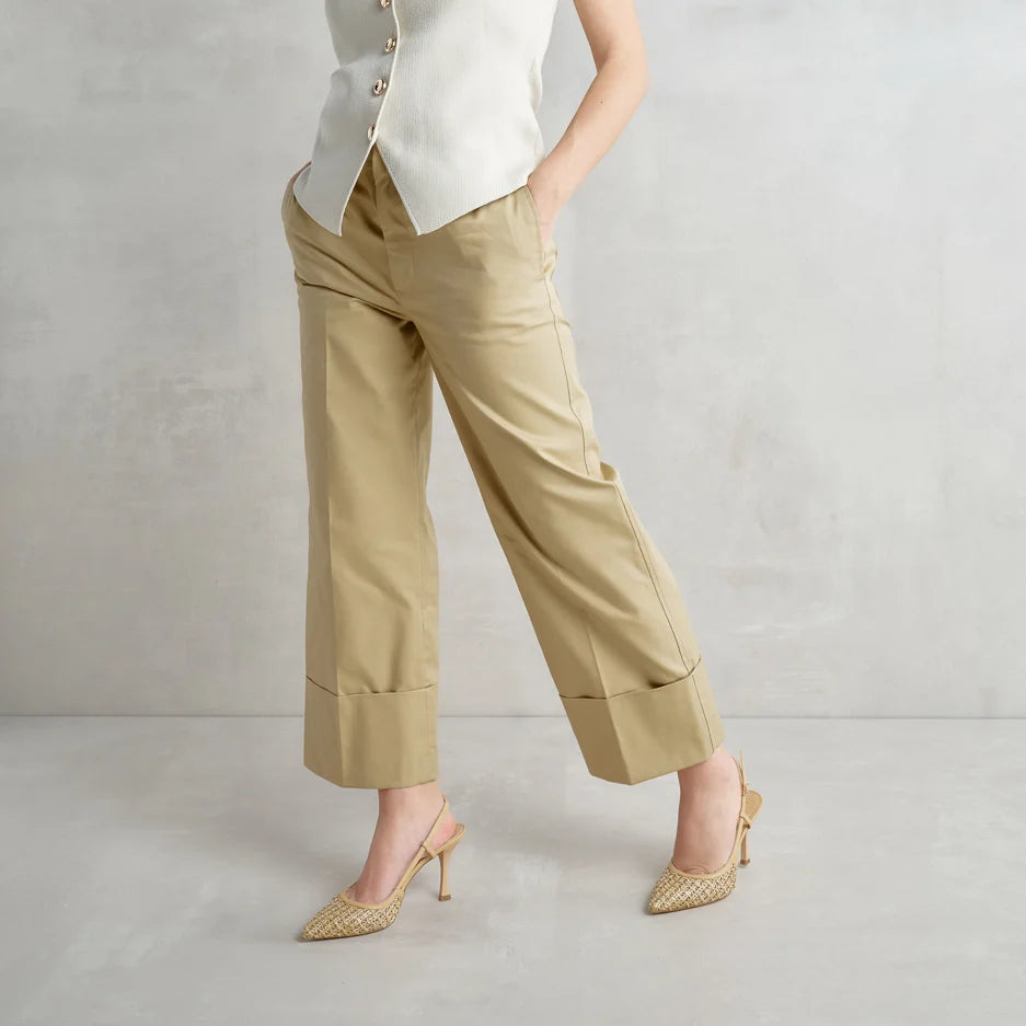 Beige Raffia Slingbacks