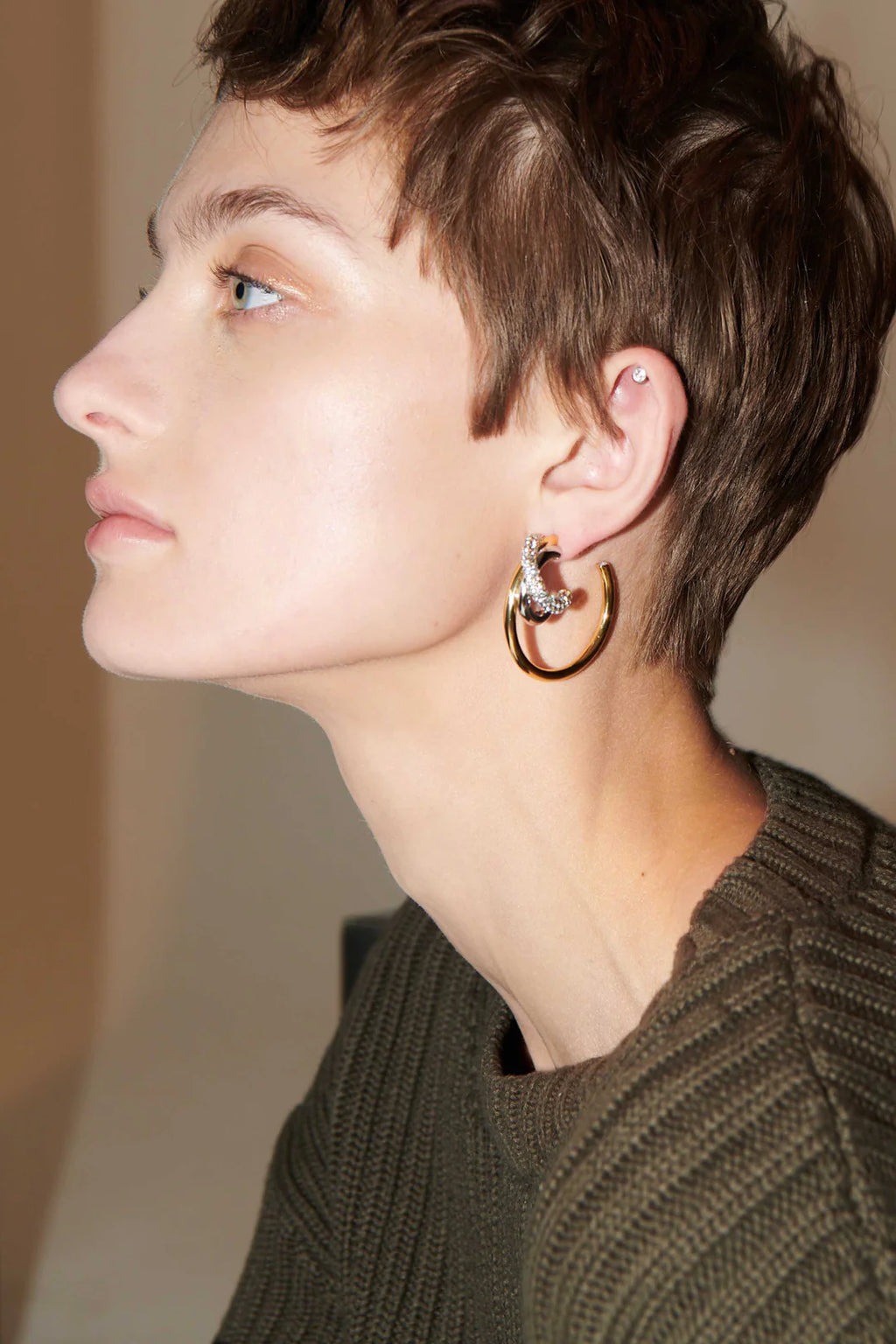 Gold Blythe hoops