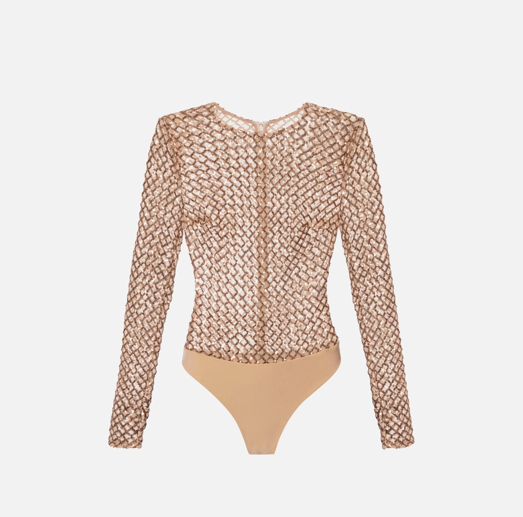 Gold sequin bodysuit