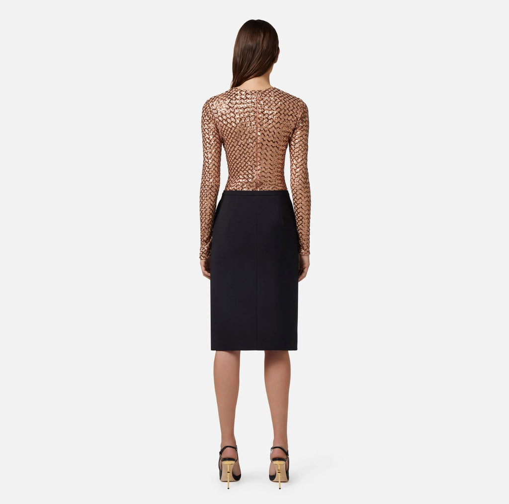 Gold sequin bodysuit