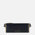 Black lizard print over the shoulder bag