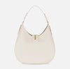 Ivory large hobo bag with maxi zipper