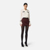 Ivory black short blouse with flared cuffs