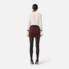Ivory black short blouse with flared cuffs