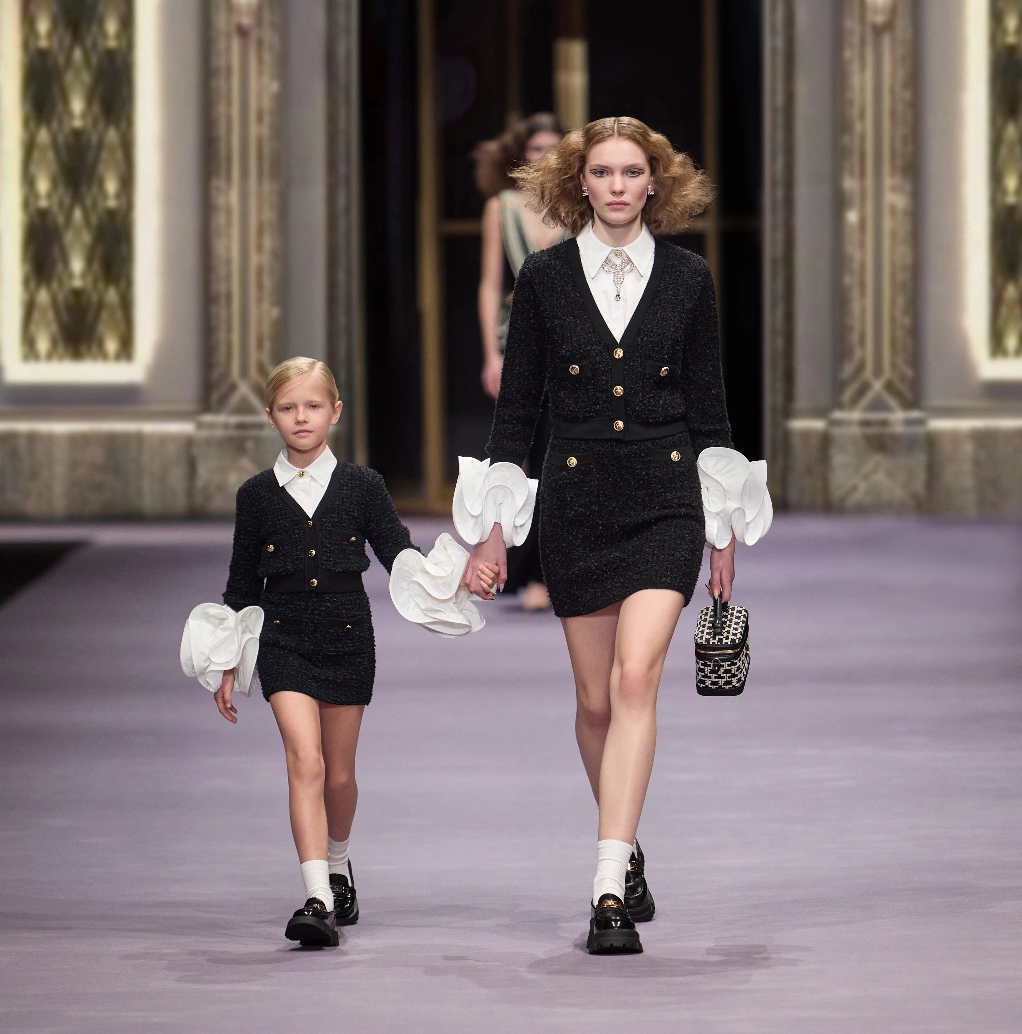 White satin body shirt with ruffled sleeves