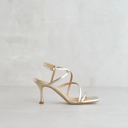 7CM Gold Square Sandal