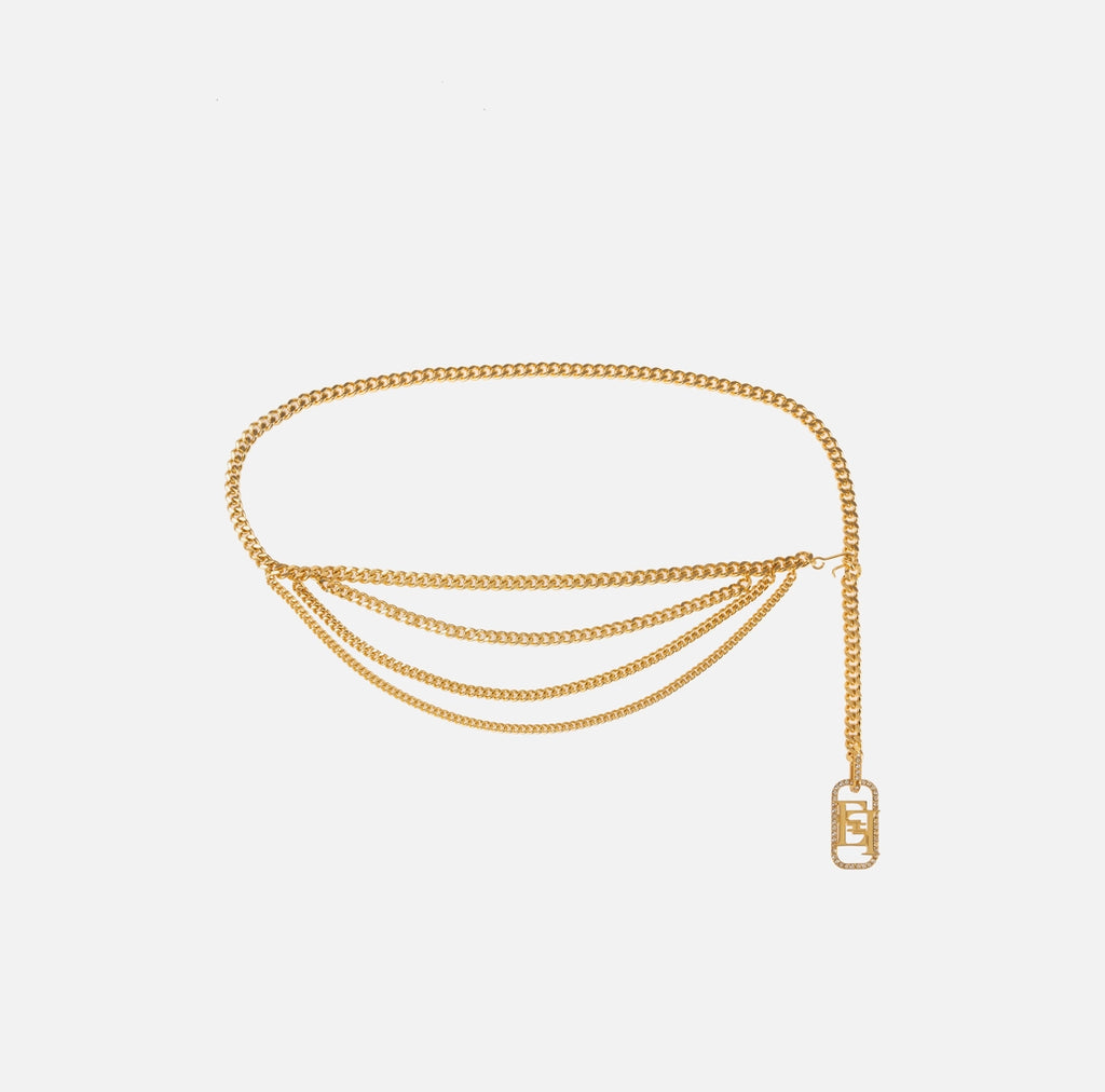 Gold chain belt
