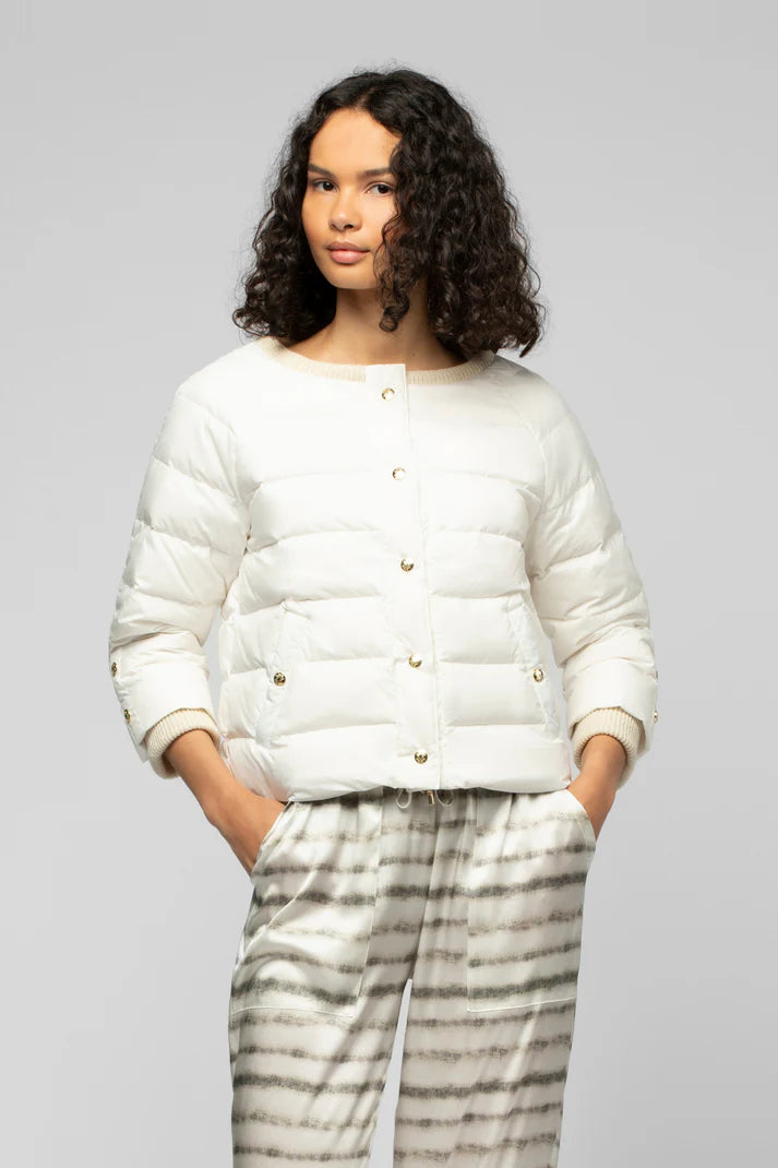 White down puffer lightweight jacket