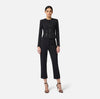 Black jacket with zipper details