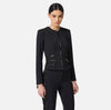 Black jacket with zipper details