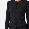 Black jacket with zipper details